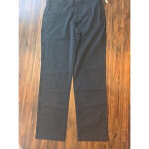 NWT Amazon Essentials Men's Classic-Fit Black Chino/Dress Pants Black 36x34